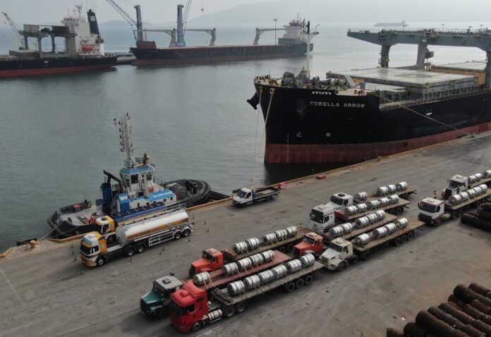 O Porto de São Francisco do Sul ficou na terceira posição, com 3,6 milhões de toneladas