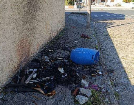 incêndio via publica