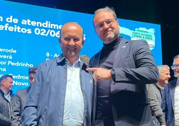 Timbó terá R$ 30 milhões do Estado em projetos aprovados por Jorginho