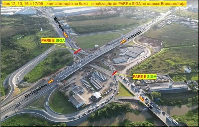 primeiros_dias.width-800-696x445 Construção de viaduto gera alterações no tráfego da BR-101 com a SC-486, em Itajaí