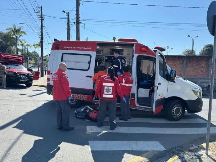 GRAVE ACIDENTE EM POMERODE: Idosa é transferida pelo Arcanjo 03 a hospital de Blumenau