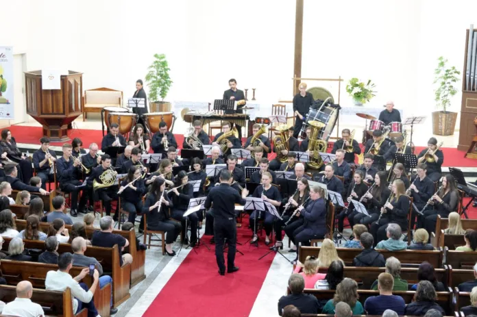 Café Musical em Timbó com Banda Municipal Professor João Müller agita o Museu da Música