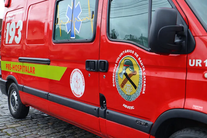 Mulher fica ferida após acidente em Pomerode