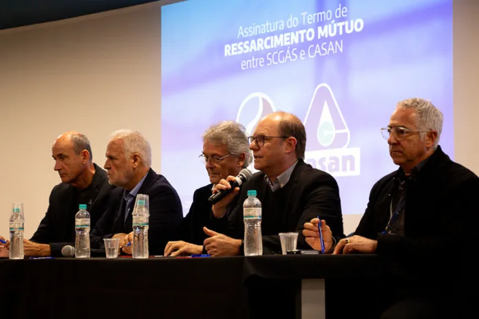 SCGÁS e Casan assinam Termo de Ressarcimento Mútuo para aumentar segurança em obras