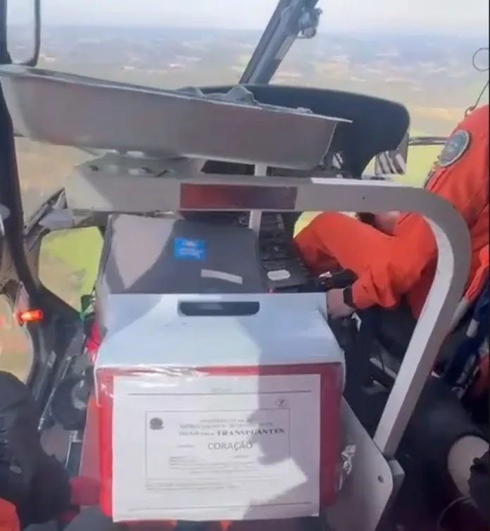 Arcanjo 03 realiza transporte aeromédico de coração em Mafra para transplante em São Paulo