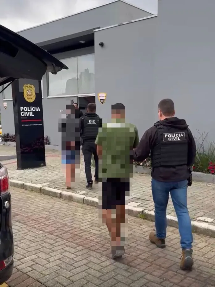 Operação da Polícia Civil em Brusque prende suspeitos de tentativa de homicídio e furto