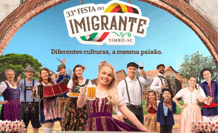 Personagens reais estrelam campanha da Festa do Imigrante 2025 em Timbó