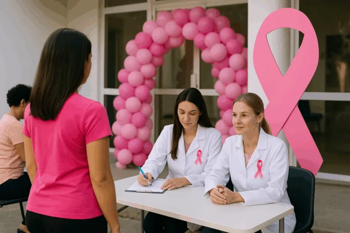 Unidades de Saúde de Indaial promovem ação do Outubro Rosa com foco na prevenção feminina