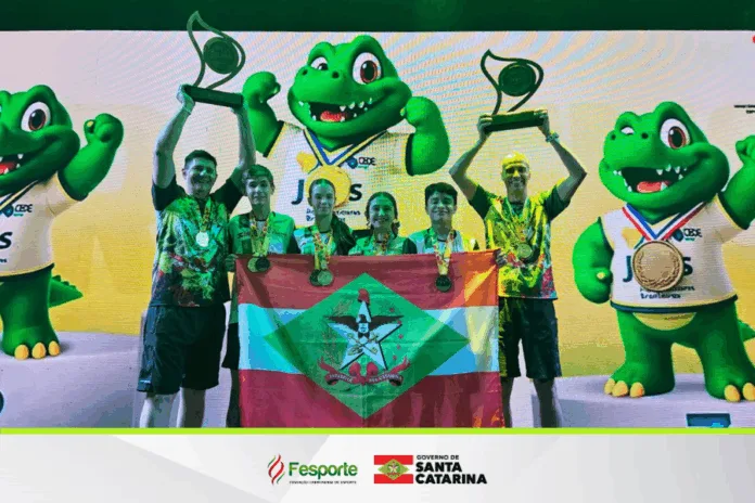 Santa Catarina atinge feito inédito e conquista título geral da competição de badminton nos naipes masculino e feminino dos Jogos Escolares Brasileiros