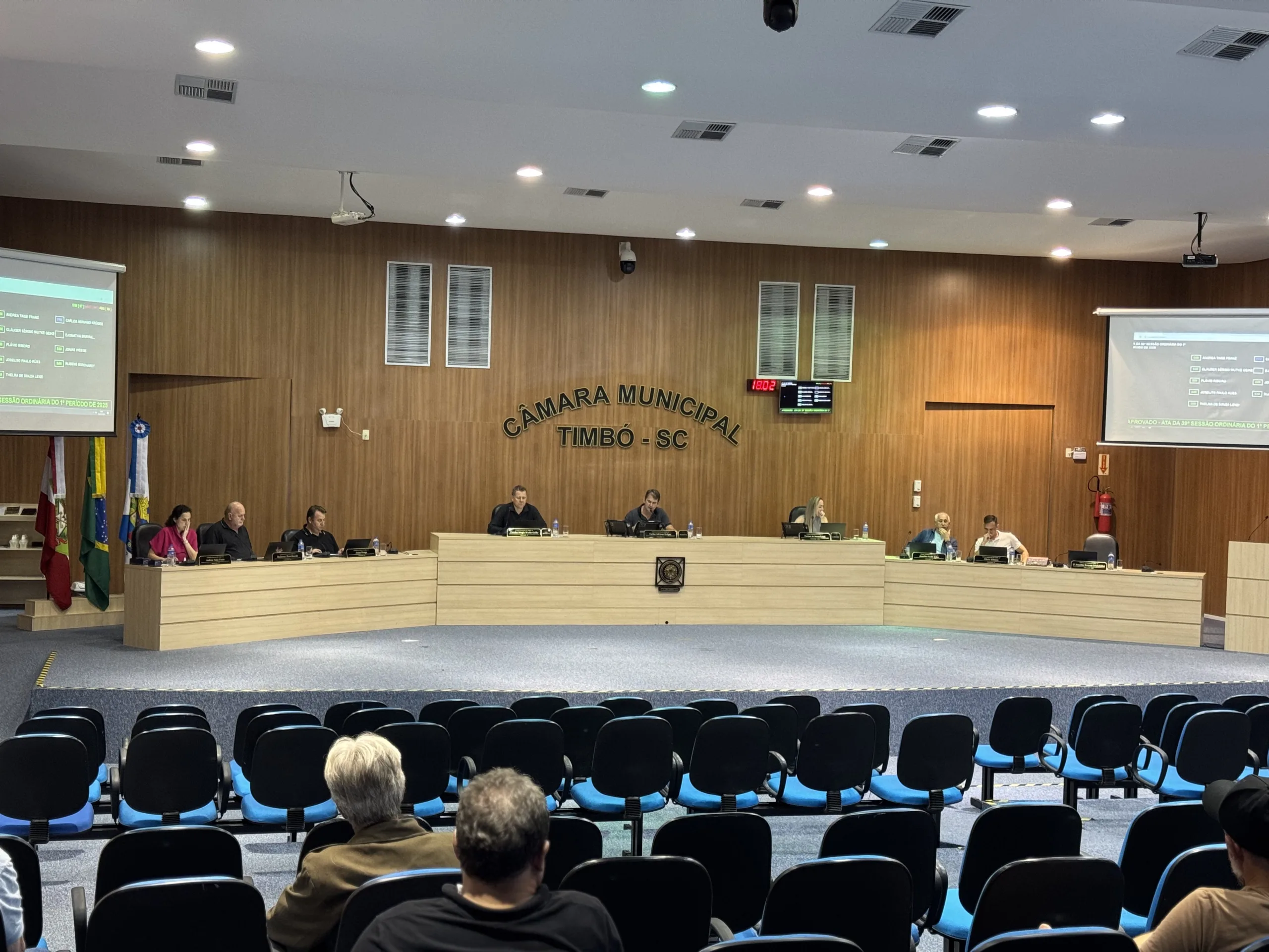 Sessão Ordinária da Câmara de Timbó destaca votações e encaminhamentos
