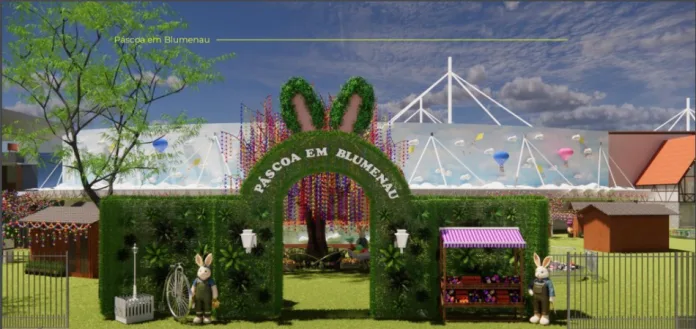 Blumenau se prepara para viver o encanto da Páscoa no Parque Vila Germânica