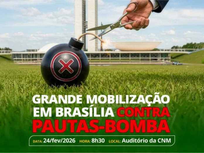 CNM promove mobilização no dia 24 de fevereiro contra pautas-bombas em debate no Congresso