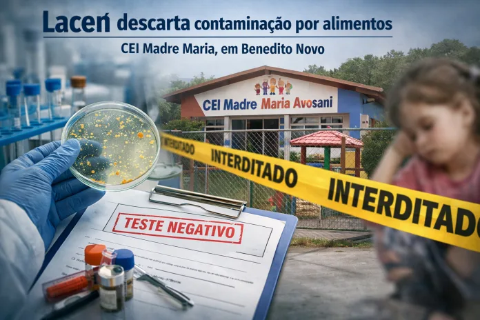 Lacen descarta contaminação por alimentos em CEI de Santa Maria, em Benedito Novo