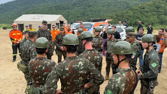 Simulado mobiliza forças de segurança e saúde em Timbó na manhã deste domingo