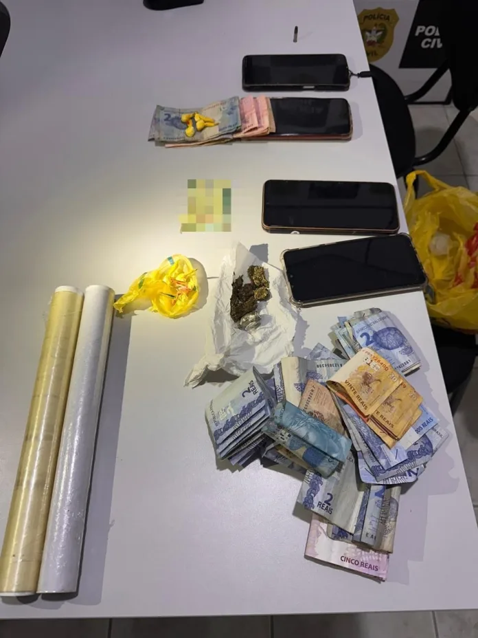 Polícia Militar prende casal em Pomerode por tráfico de drogas após monitoramento e abordagem a suspeitos