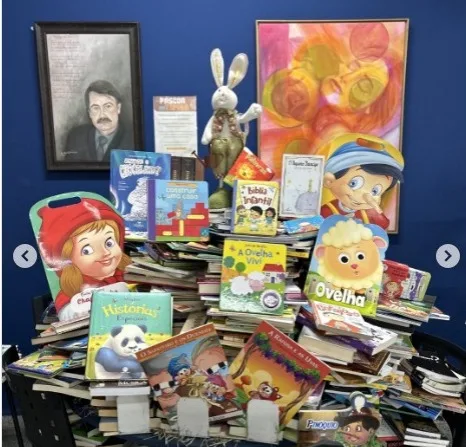 Biblioteca de Timbó celebra sucesso do troca-troca literário de Páscoa