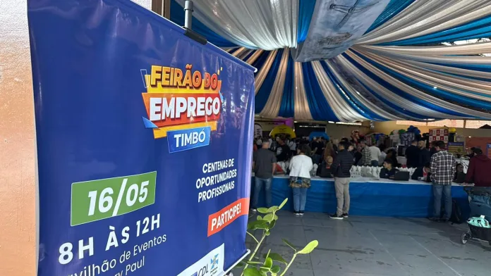 Feirão do Emprego de Timbó bate recorde com mais de 550 participantes