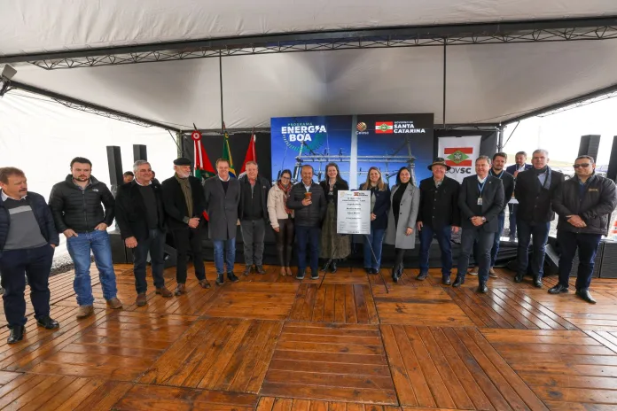 Governo de SC e Celesc atingem a meta de 1.000 quilômetros de rede trifásica, inauguram subestação em Treze Tílias e anunciam investimentos no Meio-Oeste