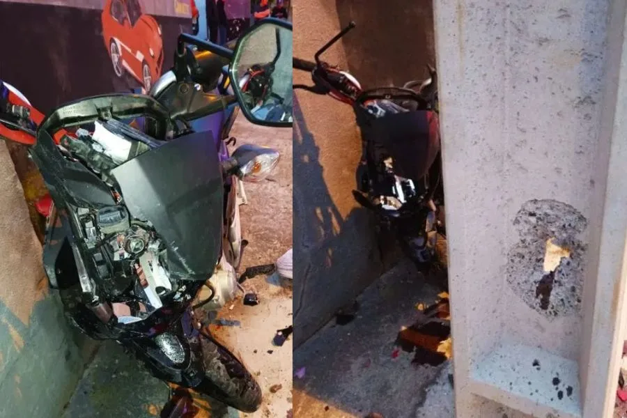 Motociclista morre após colidir contra poste em grave acidente de trânsito