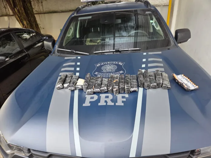 **Título para site (SEO):** PRF apreende 350 ampolas de emagrecedores escondidas em pneu na BR-470 em Blumenau (SC)